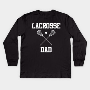 Lacrosse Dad Kids Long Sleeve T-Shirt